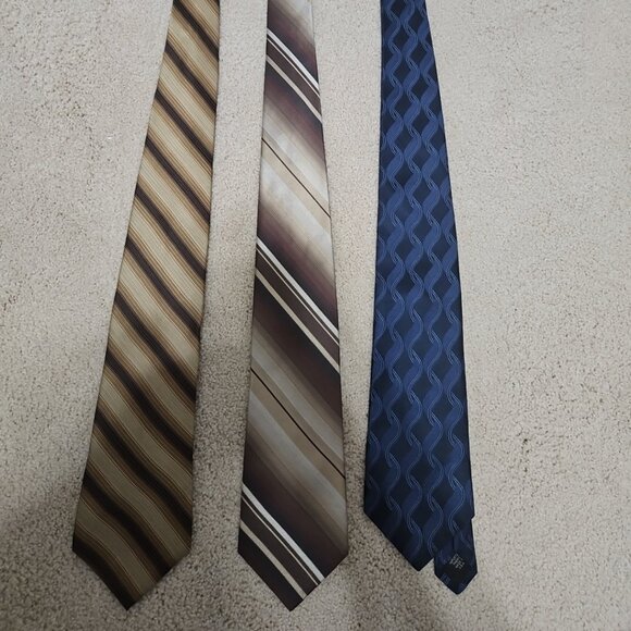 Murano lot of 3 Men's Luxury Designer necktie Tie All 100% SILK Made in USA Kore - Picture 1 of 6